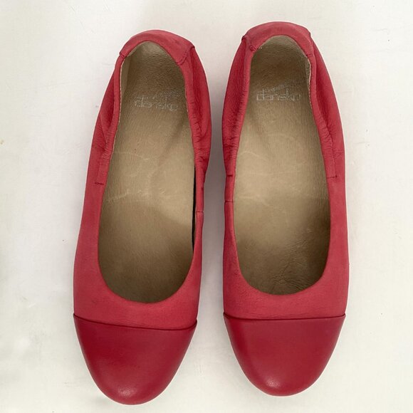 Dansko Red Flat Shoes - Picture 2 of 12